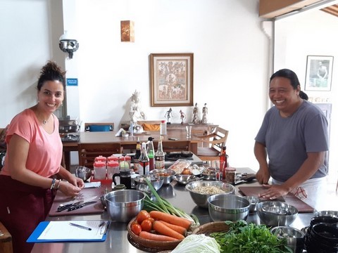 Cours de cuisine à Pariliana, Bali, janvier 2020